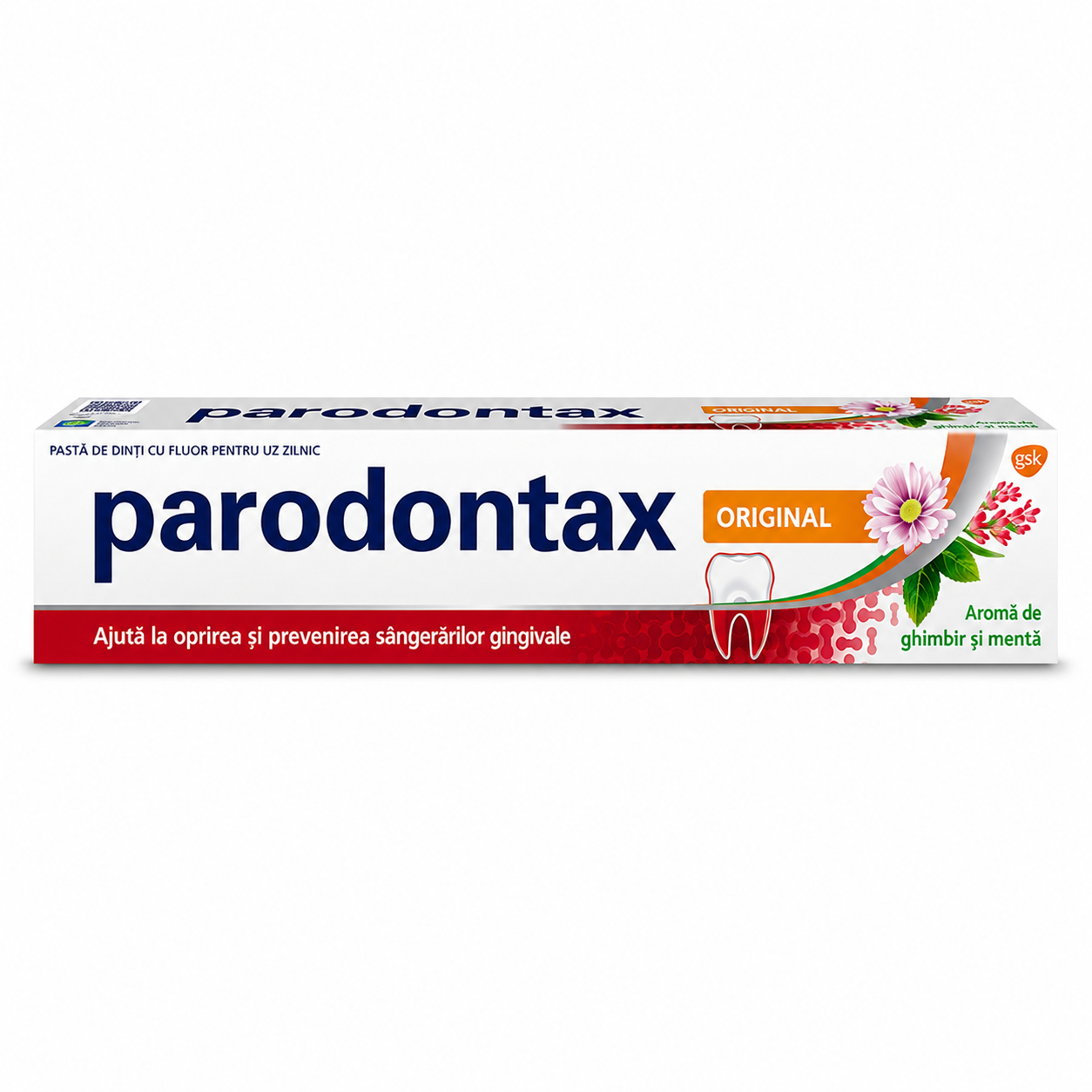 Pastă de Dinți Parodontax Original cu Fluor, Ghimbir și Mentă, 75 ml