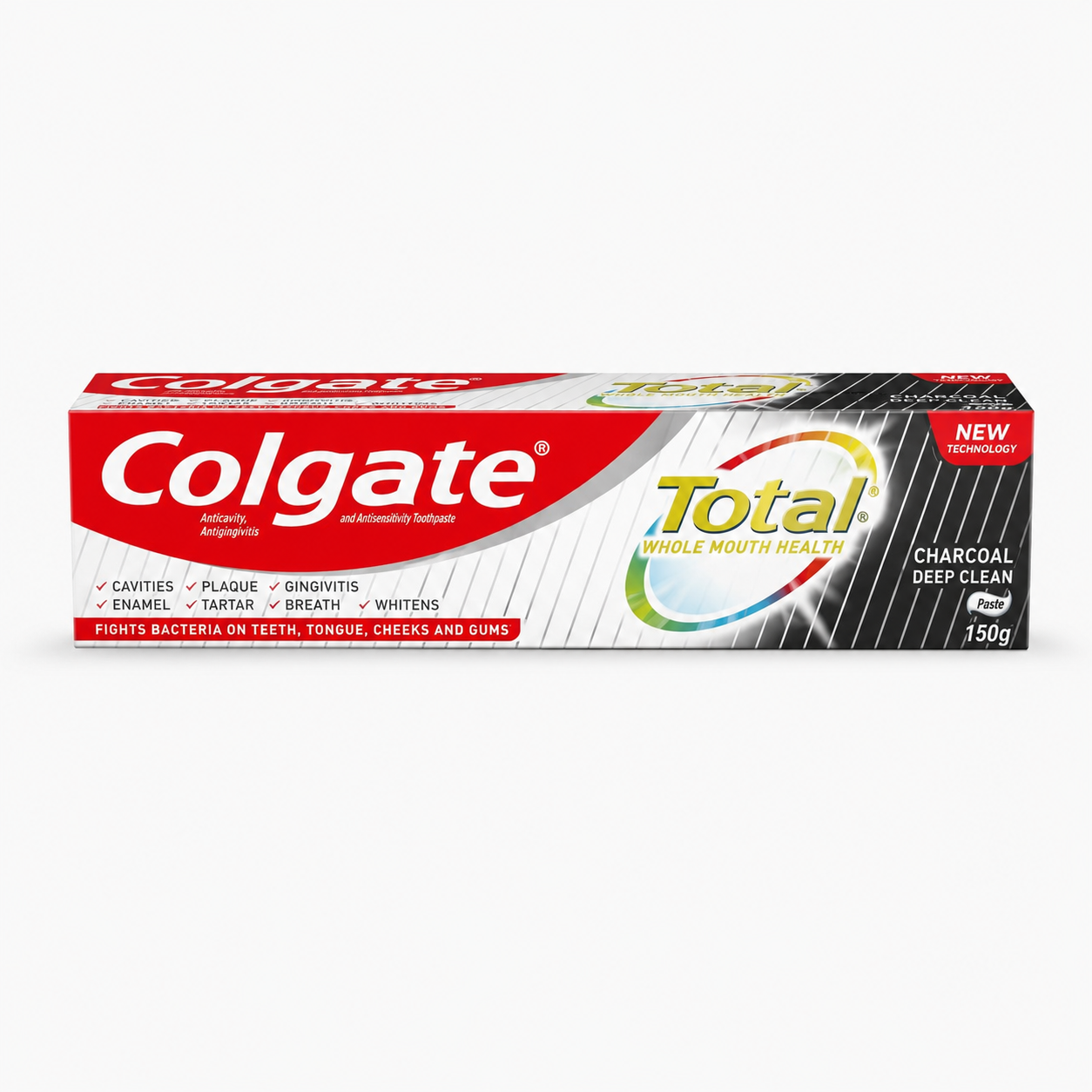 Pastă de Dinți Colgate Total cu Extract de Cărbune, Curățare Intensă, 100 ml