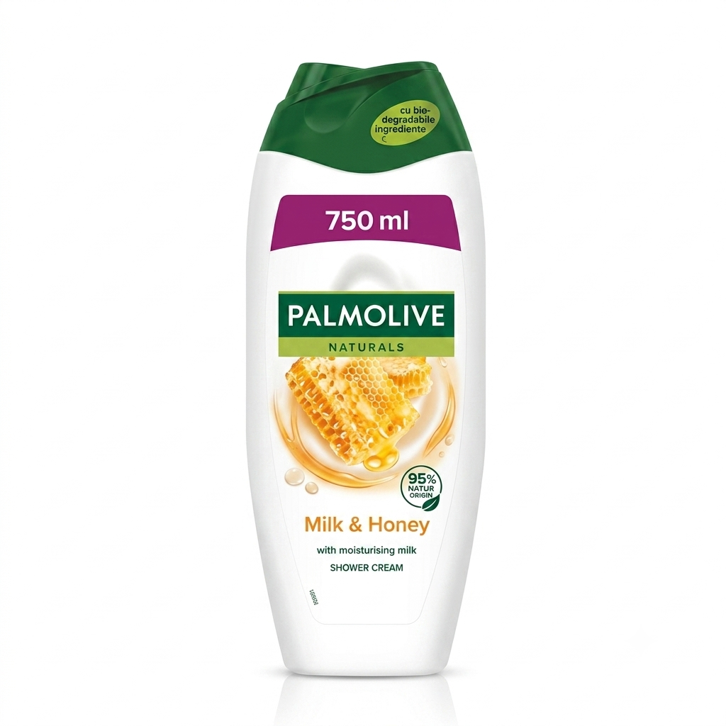 Gel de duș cremă Palmolive Naturals Milk & Honey, cu lapte și miere, 750 ml