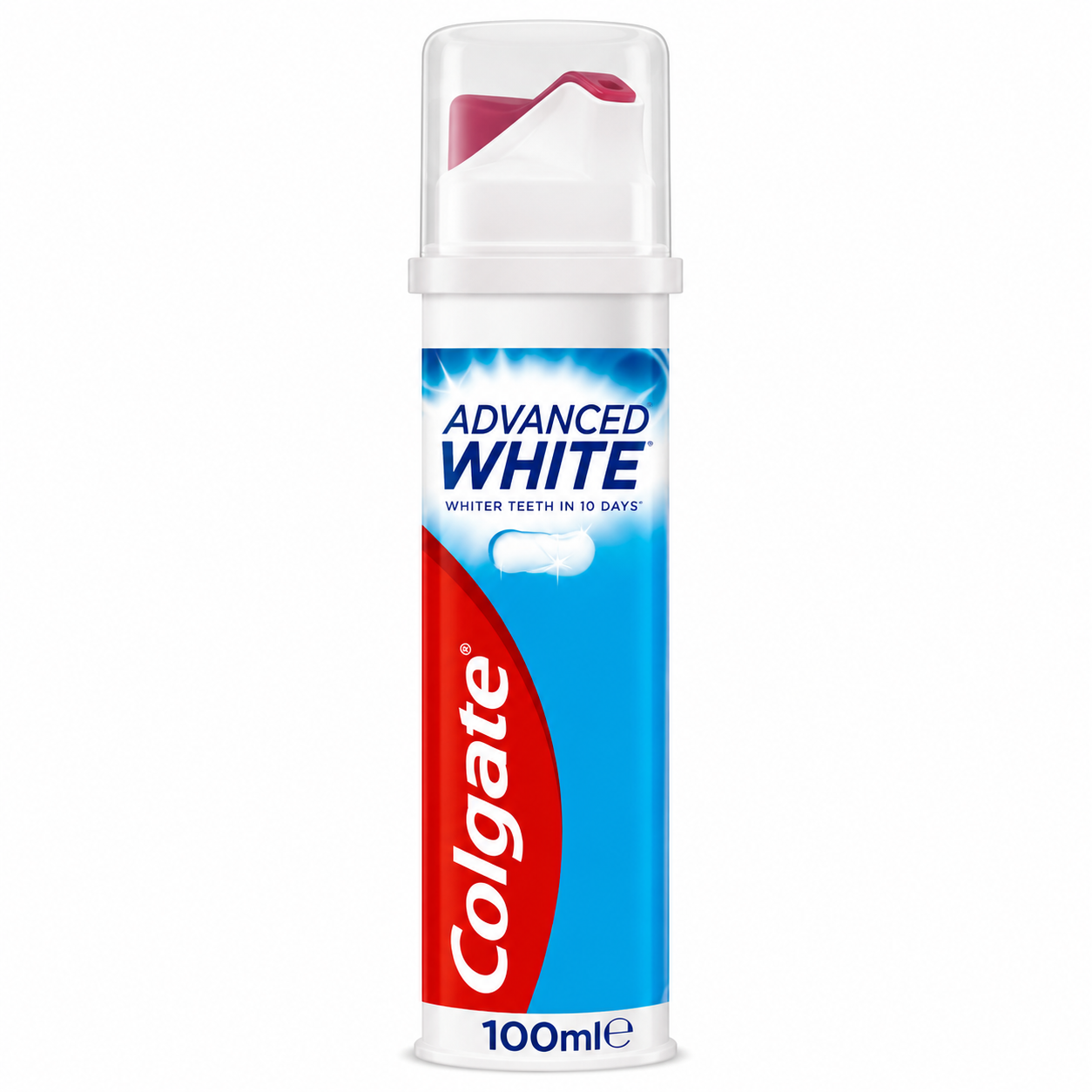 Pastă de Dinți Colgate Advanced White pentru Albire, cu Microcristale, 100 ml