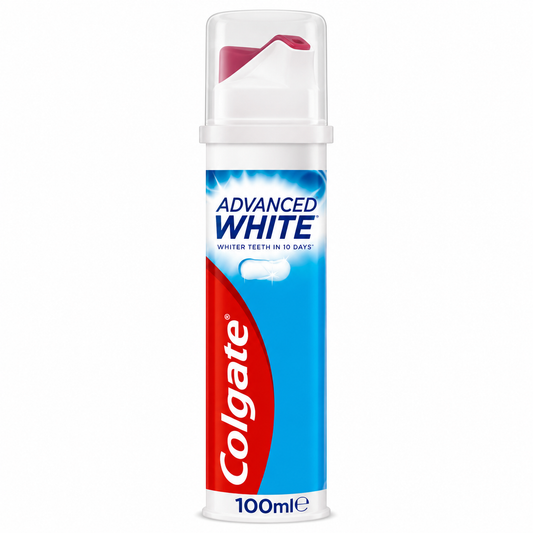 Pastă de Dinți Colgate Advanced White pentru Albire, cu Microcristale, 100 ml