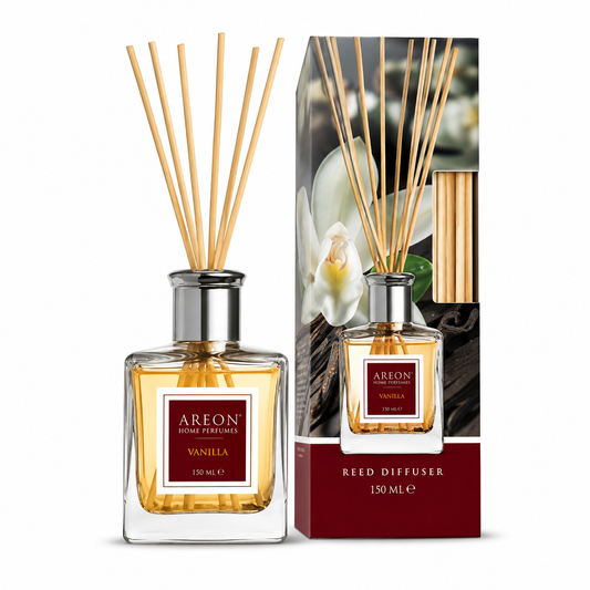 Odorizant de Cameră Areon Vanilla cu Bețișoare, 150 ml