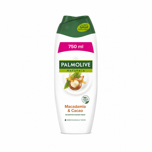Gel de duș cremă Palmolive Naturals Macadamia & Cacao, cu macadamia și cacao, 750 ml