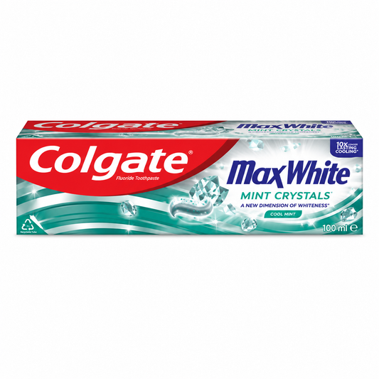Pastă de Dinți Colgate Max White Mint Crystals pentru Albire și Prospețime, 75 ml