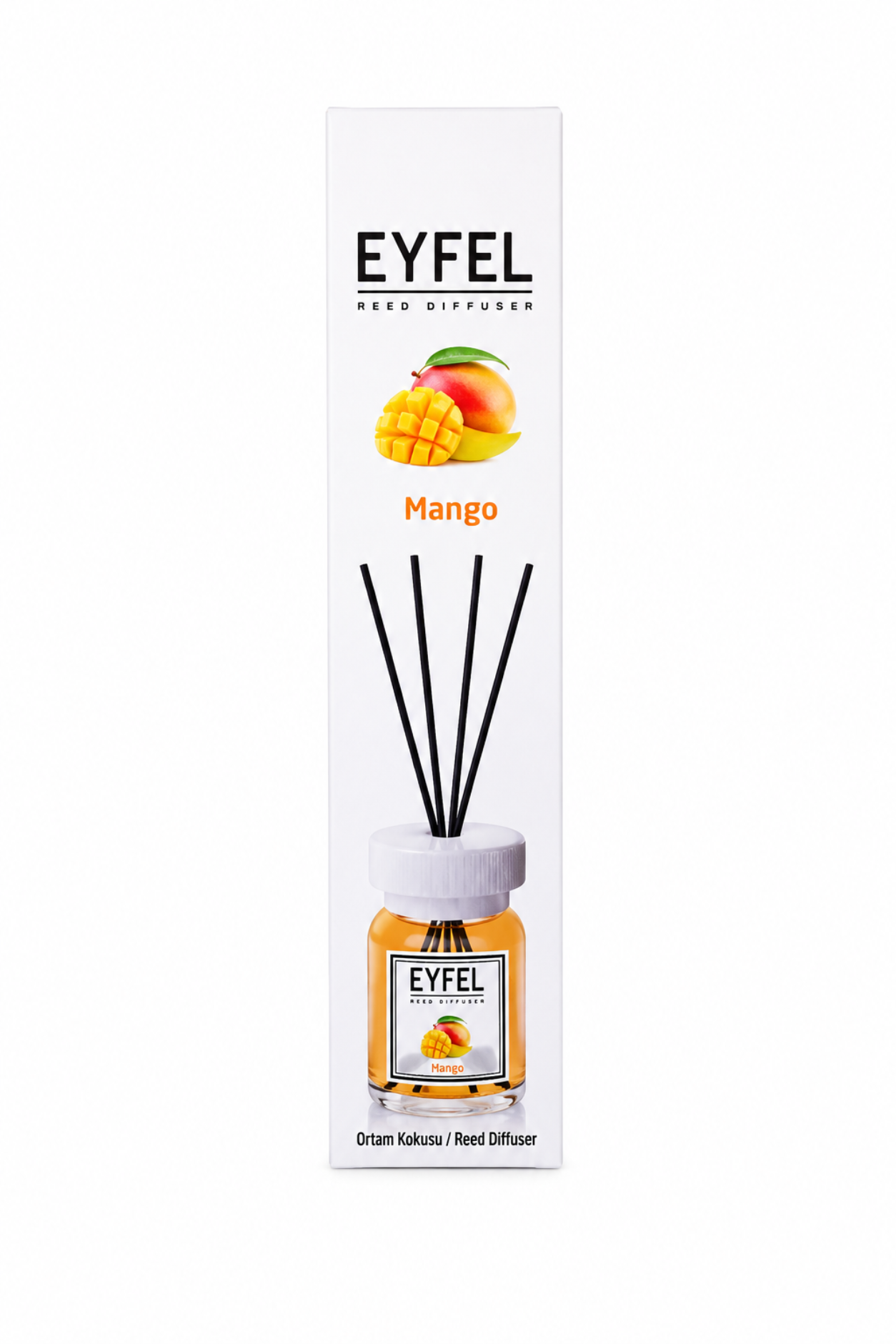 Odorizant de Cameră Eyfel Mango cu Bețișoare, 120 ml