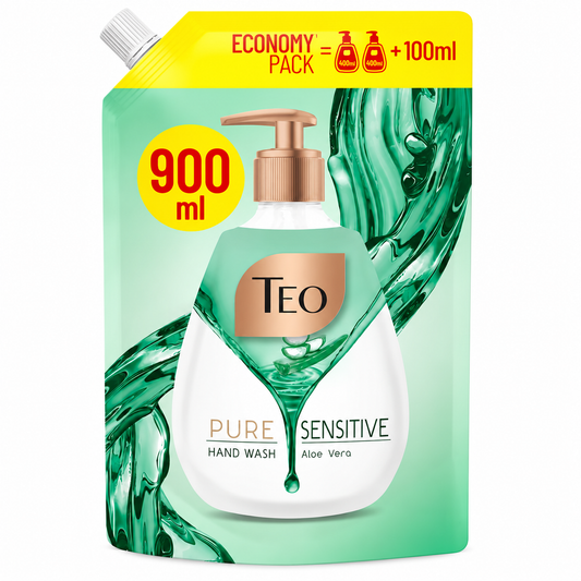 Săpun lichid Teo Rich Milk Sensitive, rezervă, 900 ml
