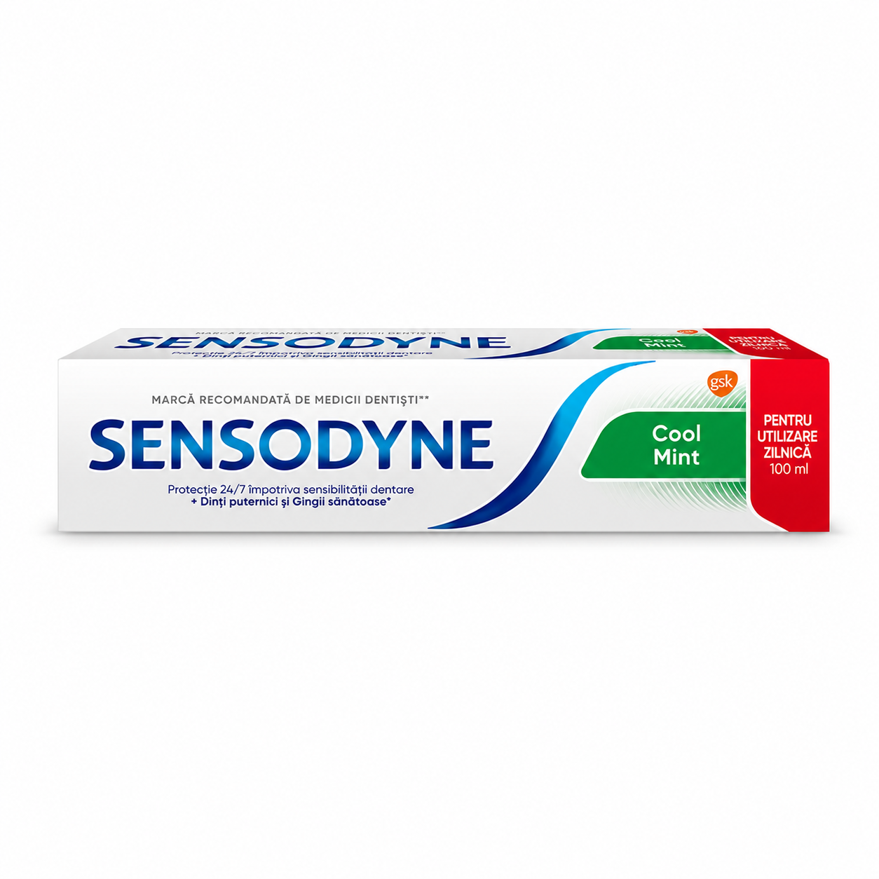 Pastă de Dinți Sensodyne Cool Mint pentru Dinți Sensibili, cu Mentă, 100 ml