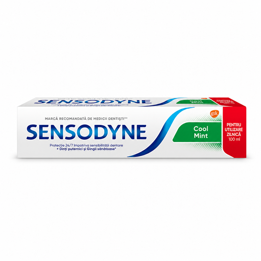 Pastă de Dinți Sensodyne Cool Mint pentru Dinți Sensibili, cu Mentă, 100 ml
